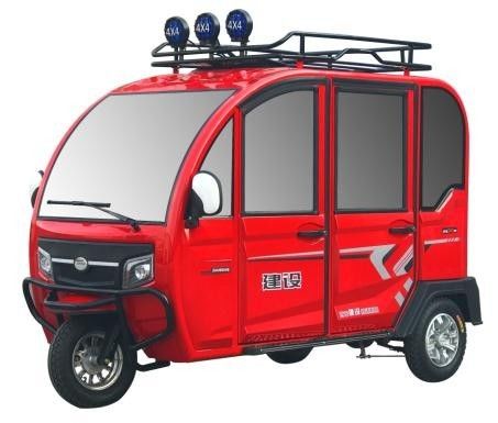 Elektrische de Passagiersdriewieler met drie wielen van 0.8KW 340Kg