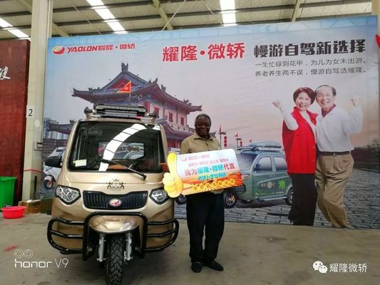 Van het Merkyaolon van China van het de Motorfiets het 250cc Gesloten Lichaam Type Met drie wielen van de Passagiersbenzine van Kavaki Tuk Tukcooter Mototaxi