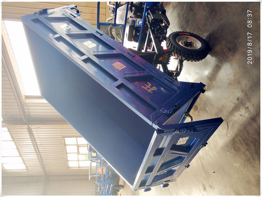 Driewieler van de zware Ladings de BLAUWE 250CC Lading met DUBBELE Hydraulische Stortplaats