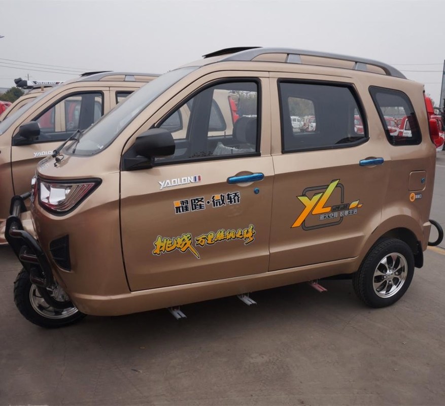 Grote Ruimteccc Trike 3 het Gasautopedden Met drie wielen van de Wielmotor voor Driewieler van de Volwassenen de Tuc Tuc Motorized Ingesloten Cabine